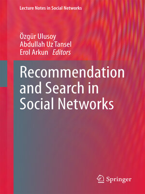 cover image of Recommendation and Search in Social Networks